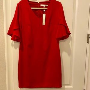 😍Trina Turk Sz 4 Red Dress